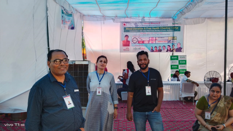 Health and Blood Donation Camp